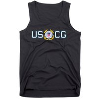 US UNITED STATES COAST GUARD USCG ANCHOR EMBLEM SEAL LOGO Tank Top