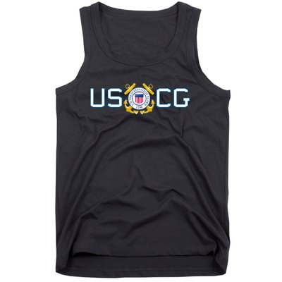 US UNITED STATES COAST GUARD USCG ANCHOR EMBLEM SEAL LOGO Tank Top