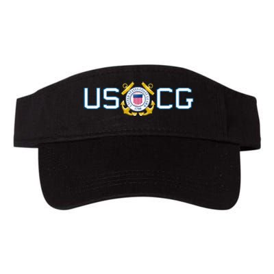 US UNITED STATES COAST GUARD USCG ANCHOR EMBLEM SEAL LOGO Valucap Bio-Washed Visor