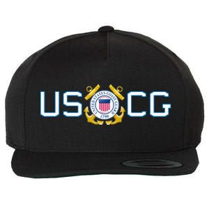 US UNITED STATES COAST GUARD USCG ANCHOR EMBLEM SEAL LOGO Wool Snapback Cap