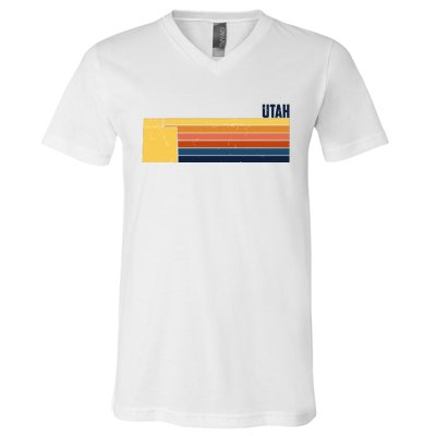 Retro Vintage Utah V-Neck T-Shirt