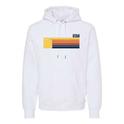 Retro Vintage Utah Premium Hoodie