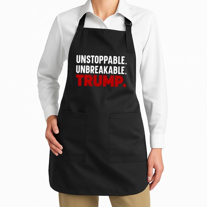 Unstoppable Unbreakable Trump Quote Apron