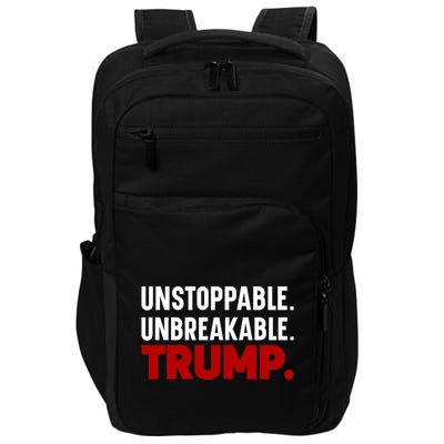 Unstoppable Unbreakable Trump Quote Impact Tech Backpack