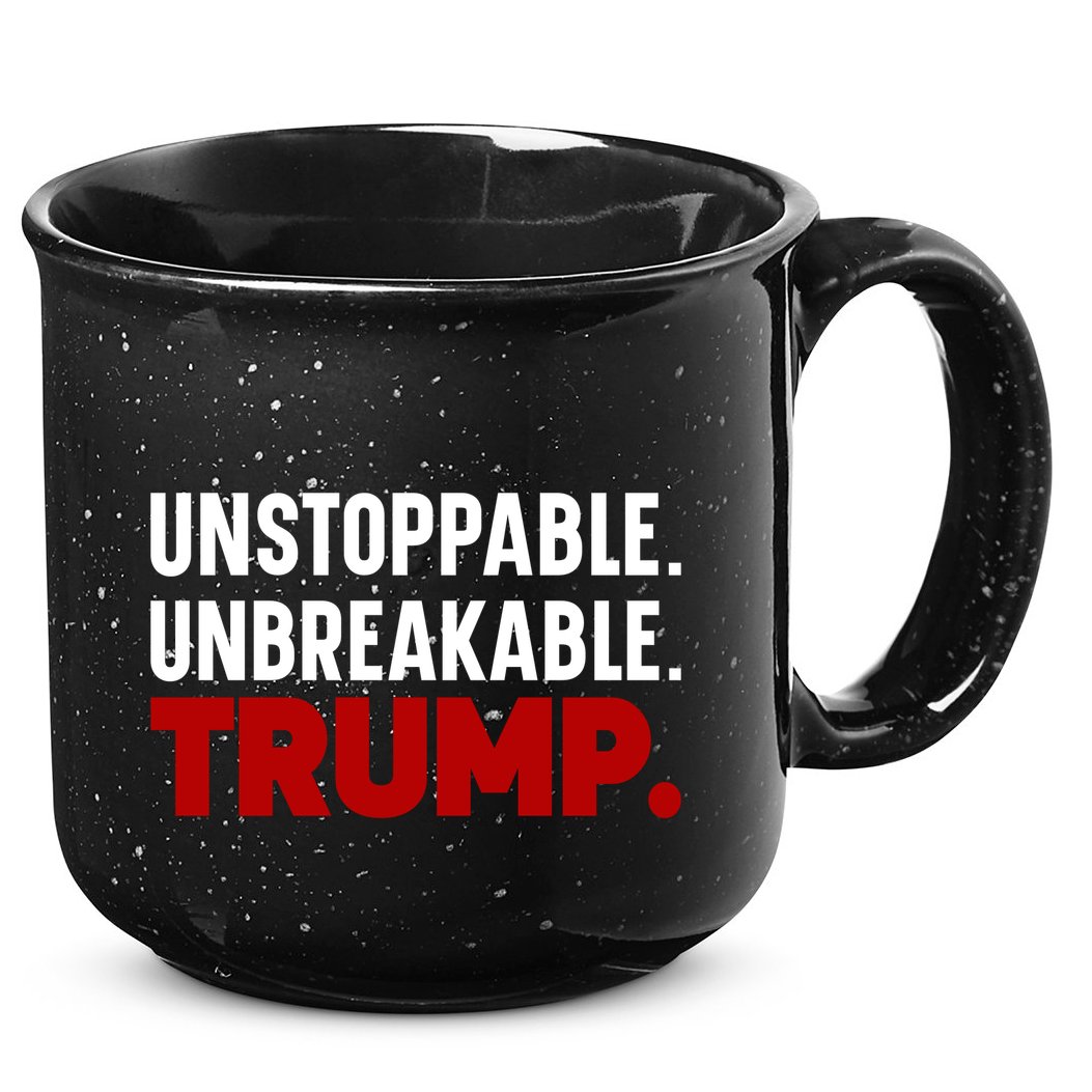 Unstoppable Unbreakable Trump Quote 15oz Campfire Ceramic Mug