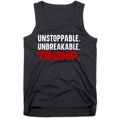 Unstoppable Unbreakable Trump Quote Tank Top