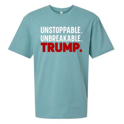 Unstoppable Unbreakable Trump Quote Sueded Cloud Jersey T-Shirt