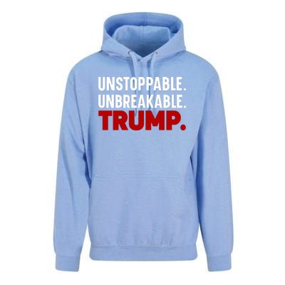 Unstoppable Unbreakable Trump Quote Unisex Surf Hoodie