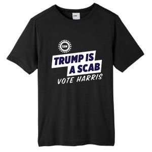 Uaw Union Trump Is A Scab Vote Kamala Harris Funny Uaw Red Tall Fusion ChromaSoft Performance T-Shirt