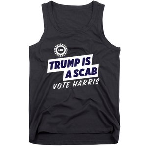 Uaw Union Trump Is A Scab Vote Kamala Harris Funny Uaw Red Tank Top