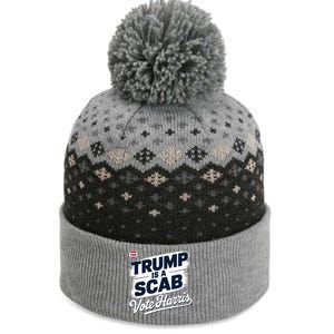 Uaw Union Trump Is A Scab Vote Kamala Harris Funny The Baniff Cuffed Pom Beanie