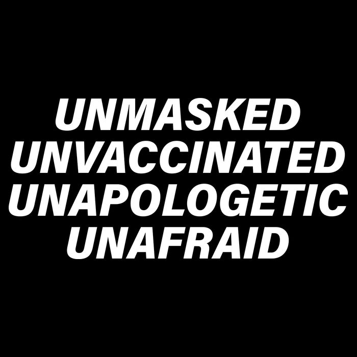 Unmasked Unvaccinated Unapologetic Unafraid 7-Panel Snapback Hat