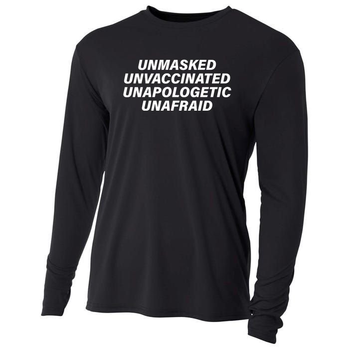 Unmasked Unvaccinated Unapologetic Unafraid Cooling Performance Long Sleeve Crew