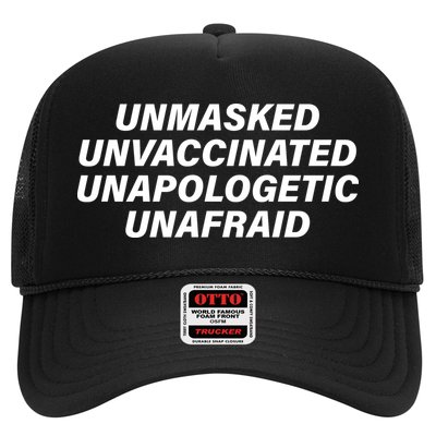 Unmasked Unvaccinated Unapologetic Unafraid Trucker Hat