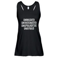 Unmasked Unvaccinated Unapologetic Unafraid Ladies Essential Flowy Tank