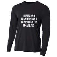 Unmasked Unvaccinated Unapologetic Unafraid Cooling Performance Long Sleeve Crew