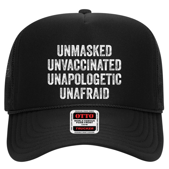 Unmasked Unvaccinated Unapologetic Unafraid Trucker Hat