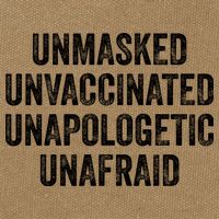 Unmasked Unvaccinated Unapologetic Unafraid Cotton Canvas Backpack