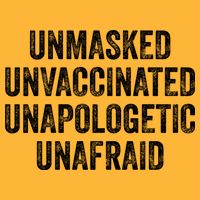 Unmasked Unvaccinated Unapologetic Unafraid Pom Pom 12in Knit Beanie