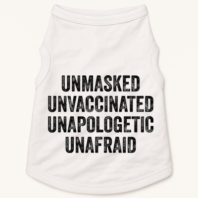 Unmasked Unvaccinated Unapologetic Unafraid Doggie Tank