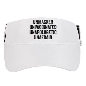 Unmasked Unvaccinated Unapologetic Unafraid Adult Drive Performance Visor