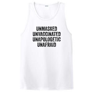 Unmasked Unvaccinated Unapologetic Unafraid PosiCharge Competitor Tank