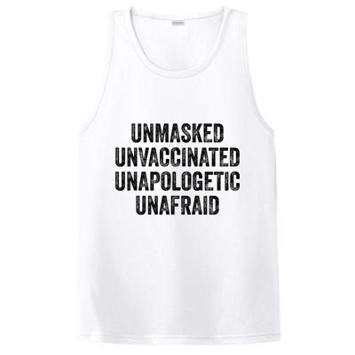 Unmasked Unvaccinated Unapologetic Unafraid PosiCharge Competitor Tank