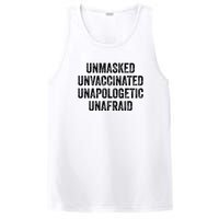 Unmasked Unvaccinated Unapologetic Unafraid PosiCharge Competitor Tank