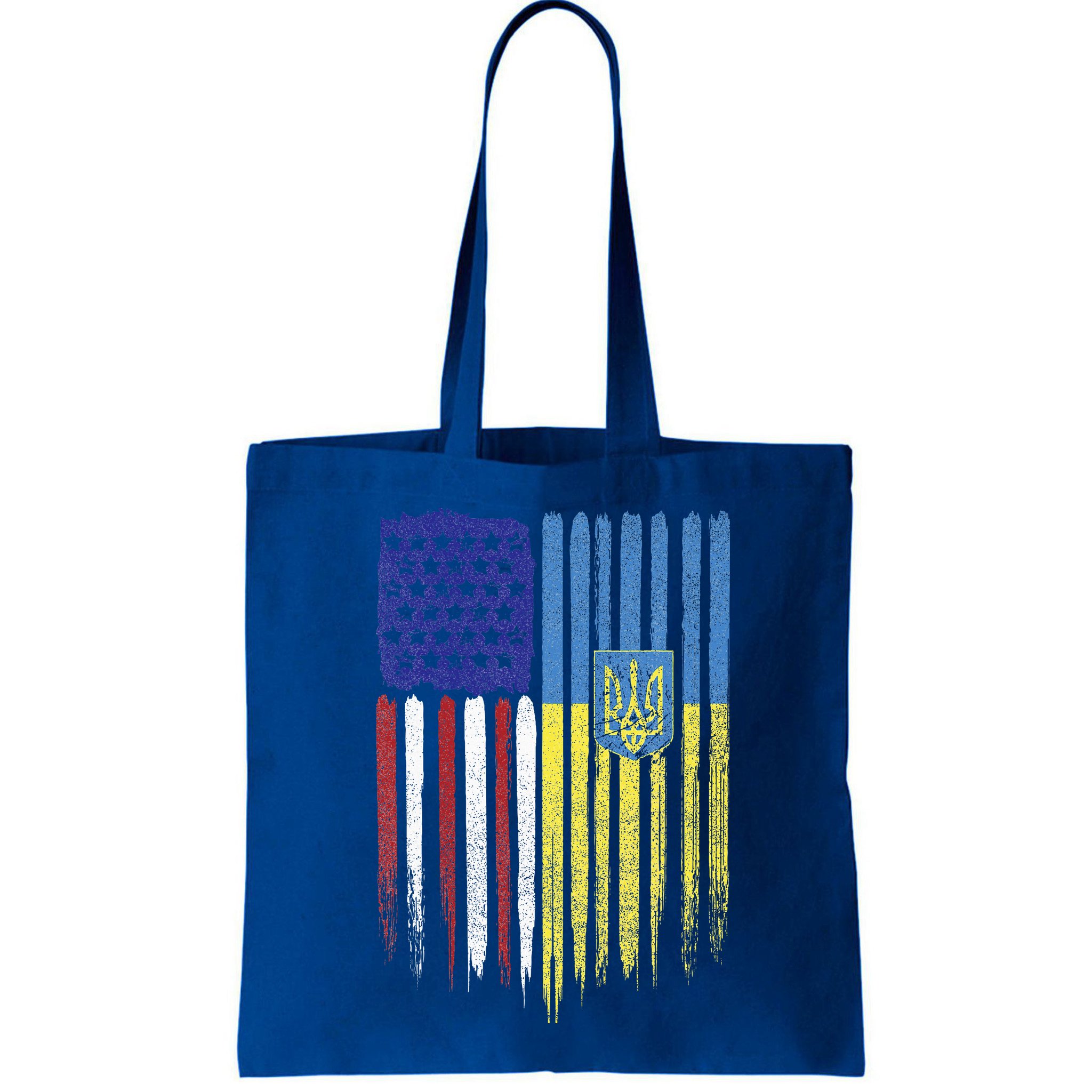 USA Ukraine Ukrainian Flag Trident Roots Retro Bag