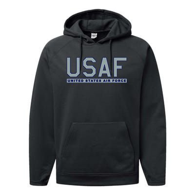 Usaf Us United States Performance Fleece Hoodie