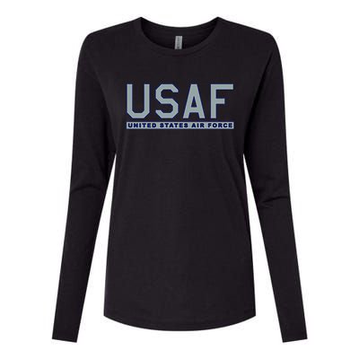 Usaf Us United States Womens Cotton Relaxed Long Sleeve T-Shirt