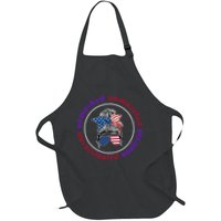 Unmasked Unmuzzled Unvaccinated Unafraid Messy Bun Apron