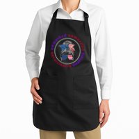 Unmasked Unmuzzled Unvaccinated Unafraid Messy Bun Apron