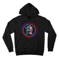 Unmasked Unmuzzled Unvaccinated Unafraid Messy Bun Tall Hoodie