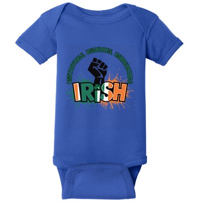 Unstoppable Unshaken Unbreakable Irish Pride St PatrickS Gift Baby Bodysuit