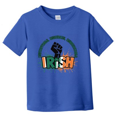 Unstoppable Unshaken Unbreakable Irish Pride St PatrickS Gift Toddler T-Shirt