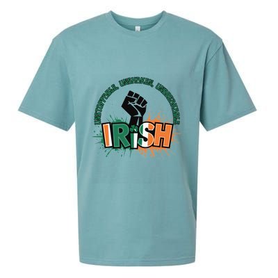 Unstoppable Unshaken Unbreakable Irish Pride St PatrickS Gift Sueded Cloud Jersey T-Shirt