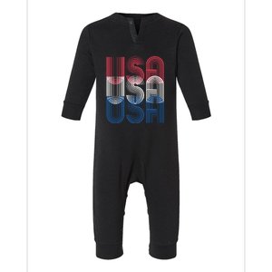 USA USA USA Infant Fleece One Piece