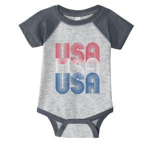 USA USA USA Infant Baby Jersey Bodysuit