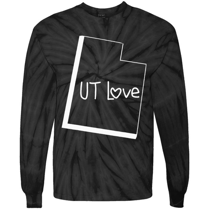 Utah Ut Tie-Dye Long Sleeve Shirt