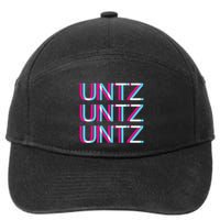 Untz Untz Untz Glitch I Trippy Edm Festival Clothing Techno 7-Panel Snapback Hat