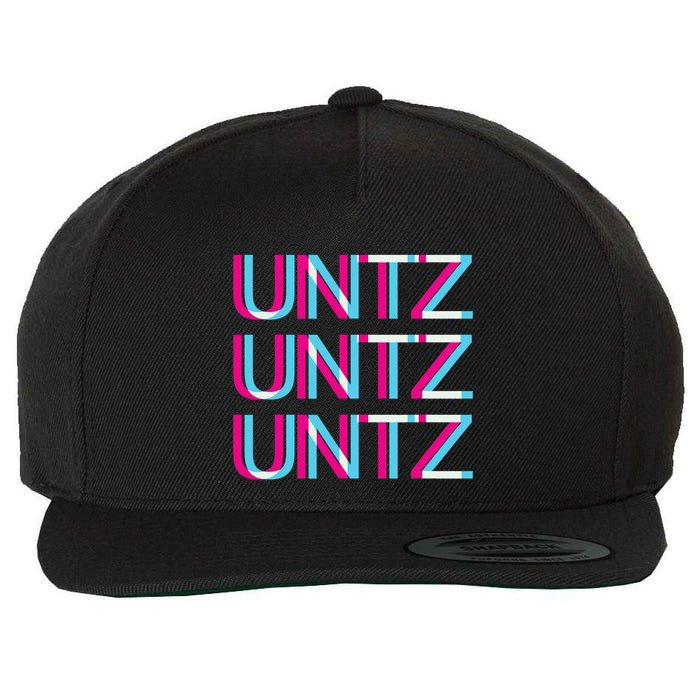 Untz Untz Untz Glitch I Trippy Edm Festival Clothing Techno Wool Snapback Cap