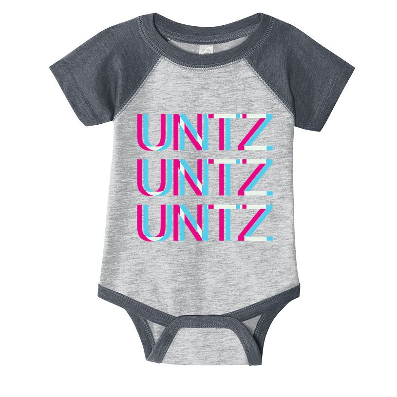 Untz Untz Untz Glitch I Trippy Edm Festival Clothing Techno Infant Baby Jersey Bodysuit