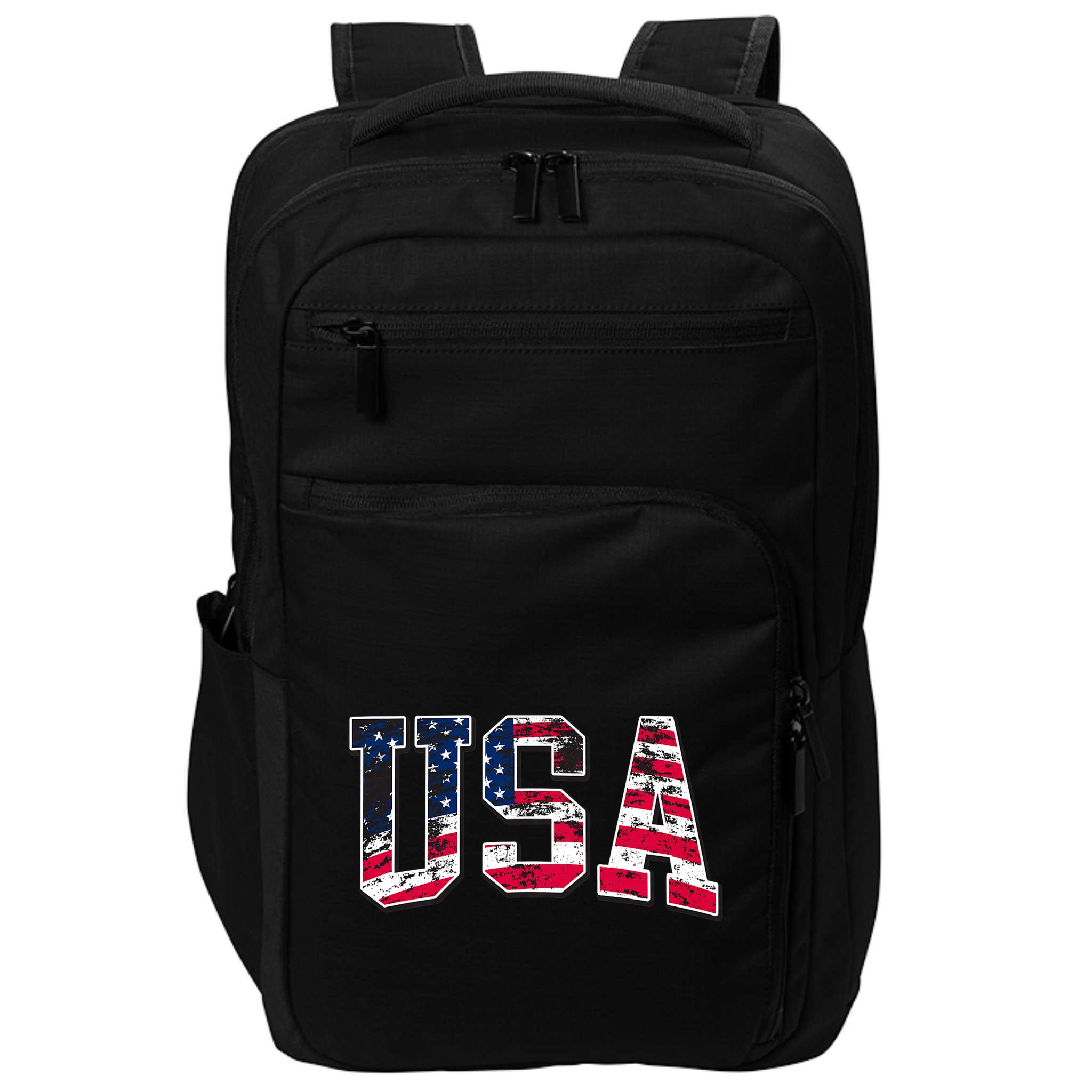 Usa Vintage American Flag Impact Tech Backpack