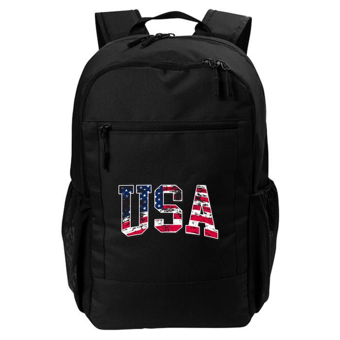 Usa Vintage American Flag Backpack