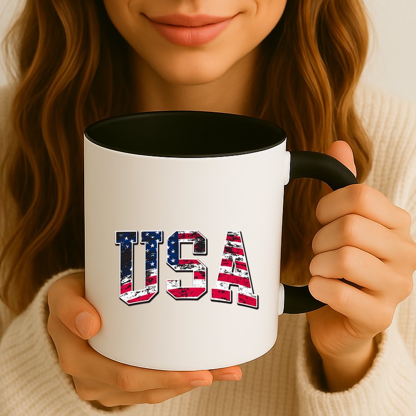 Usa Vintage American Flag Mug