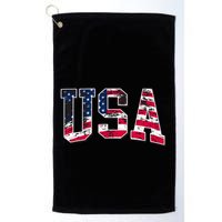 Usa Vintage American Flag Golf Towel
