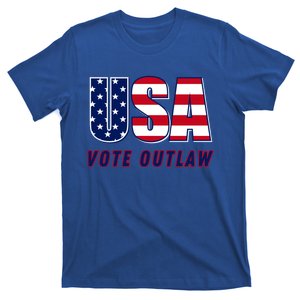 Usa Vote Convicted Felon Outlaw Pro Trump 4th Of July Gift T-Shirt