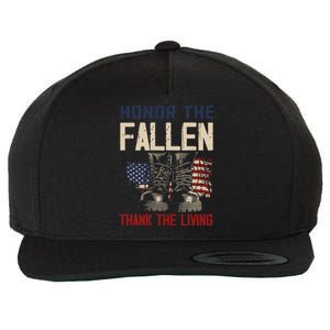 Usa Veterans Day Memorial Day Honor The Fallen Cool Gift Wool Snapback Cap