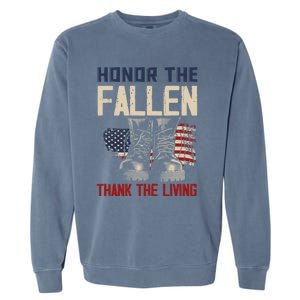 Usa Veterans Day Memorial Day Honor The Fallen Cool Gift Garment-Dyed Sweatshirt